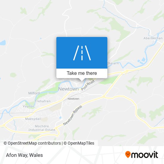 Afon Way map