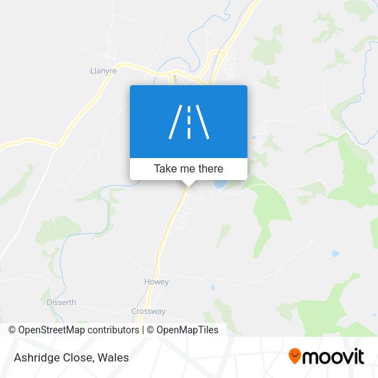 Ashridge Close map