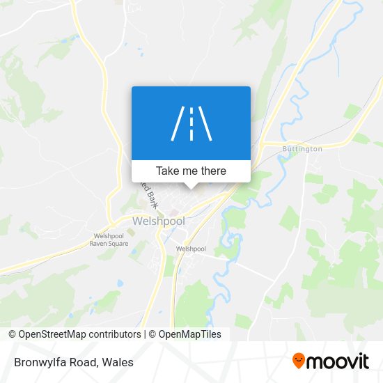 Bronwylfa Road map