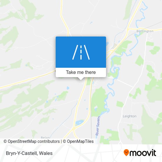 Bryn-Y-Castell map