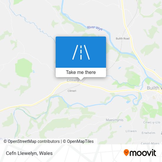 Cefn Llewelyn map
