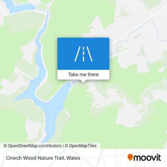 Cnwch Wood Nature Trail map