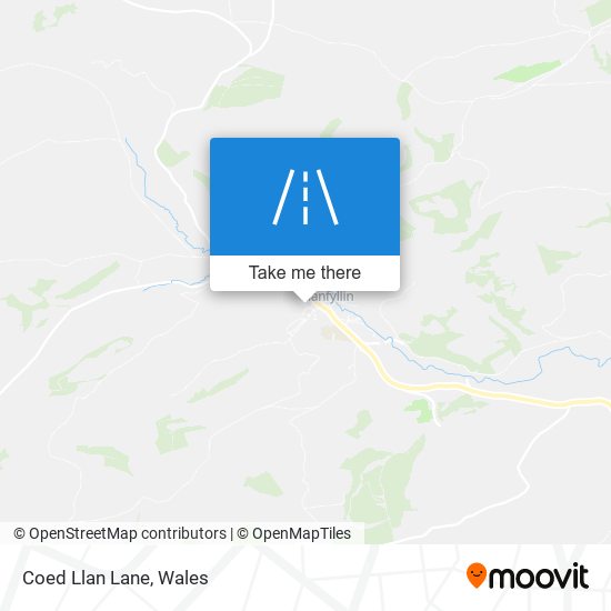 Coed Llan Lane map