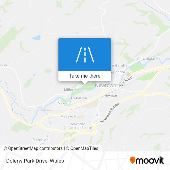 Dolerw Park Drive map