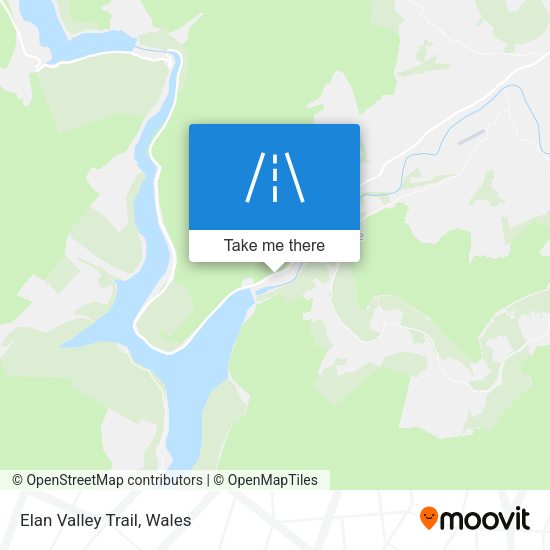 Elan Valley Trail map