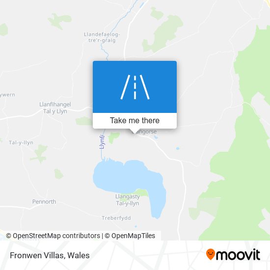 Fronwen Villas map