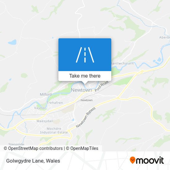 Golwgydre Lane map
