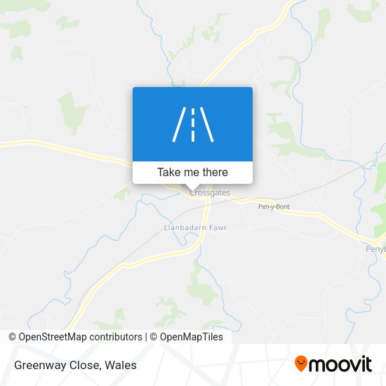 Greenway Close map