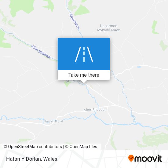 Hafan Y Dorlan map