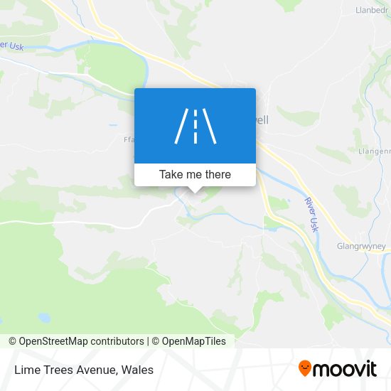 Lime Trees Avenue map