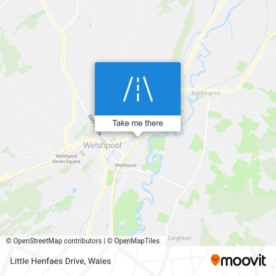 Little Henfaes Drive map