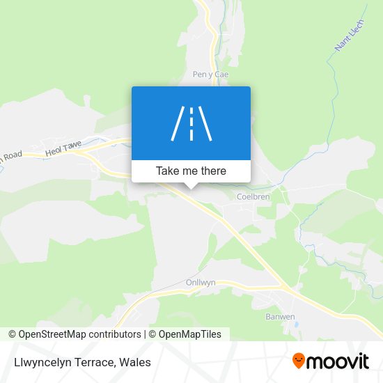Llwyncelyn Terrace map