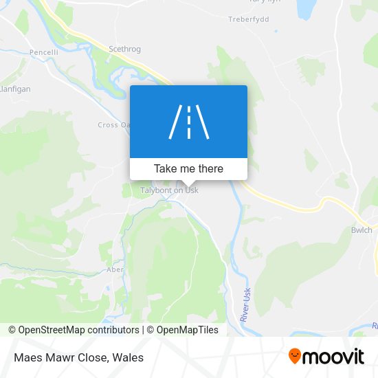 Maes Mawr Close map