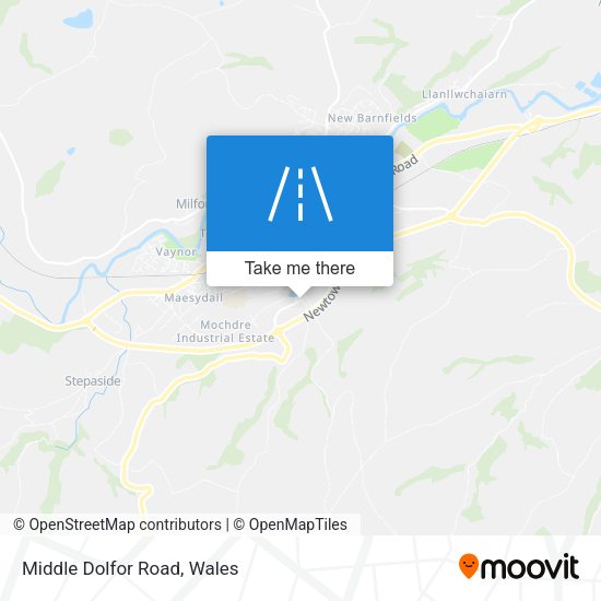 Middle Dolfor Road map