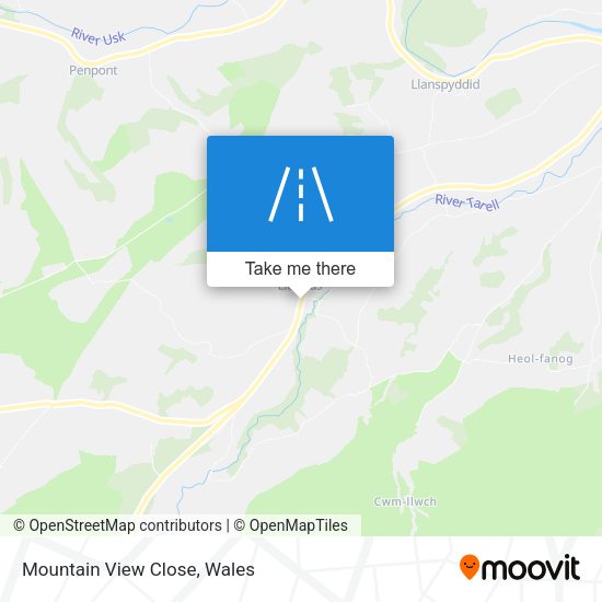 Mountain View Close map