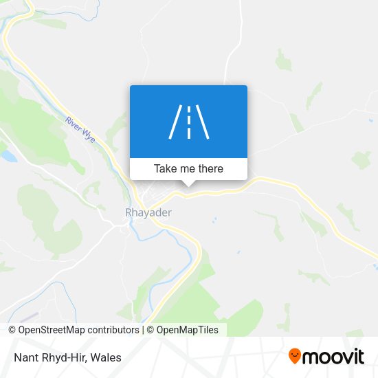 Nant Rhyd-Hir map