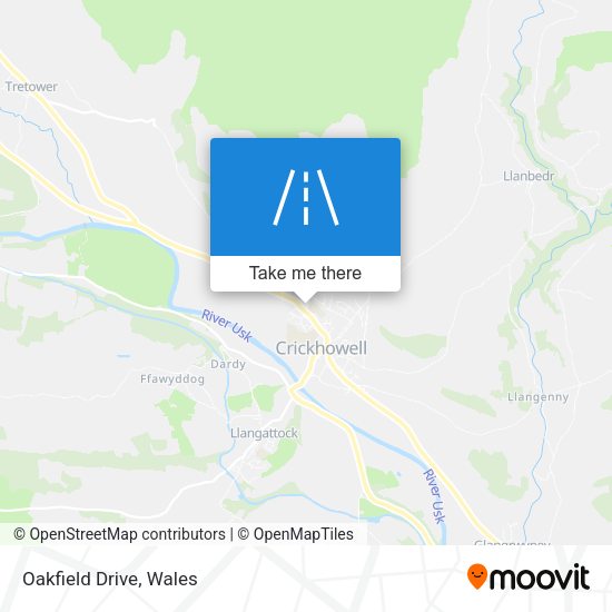 Oakfield Drive map