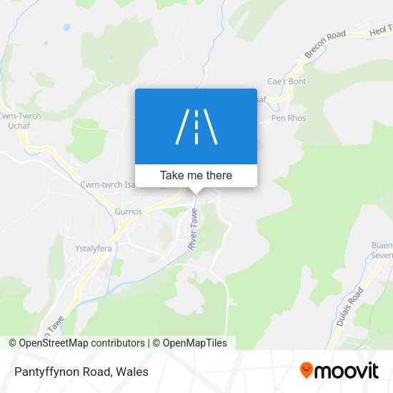 Pantyffynon Road map