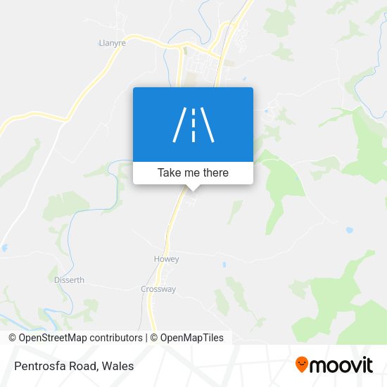 Pentrosfa Road map