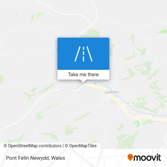 Pont Felin Newydd map