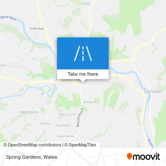 Spring Gardens map