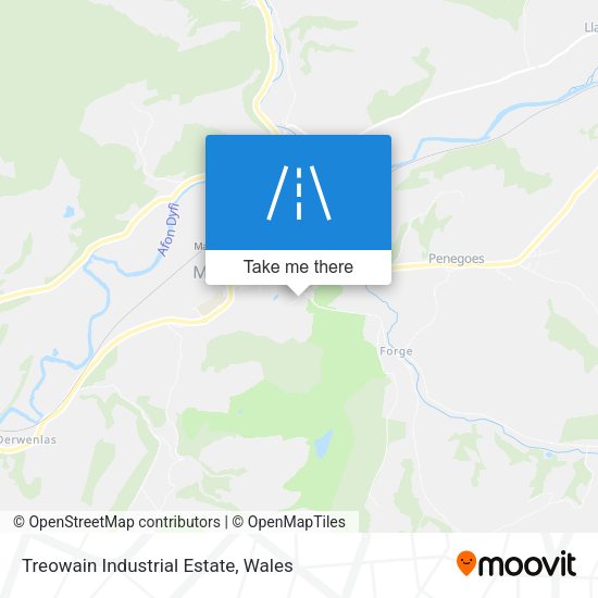 Treowain Industrial Estate map