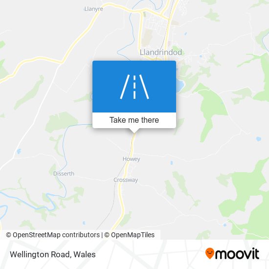 Wellington Road map