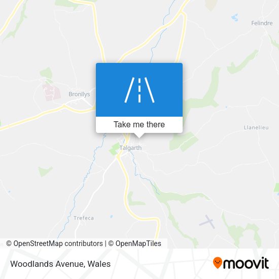 Woodlands Avenue map