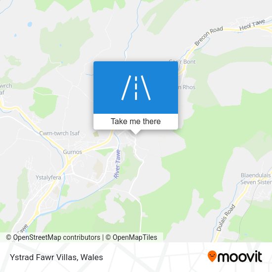 Ystrad Fawr Villas map