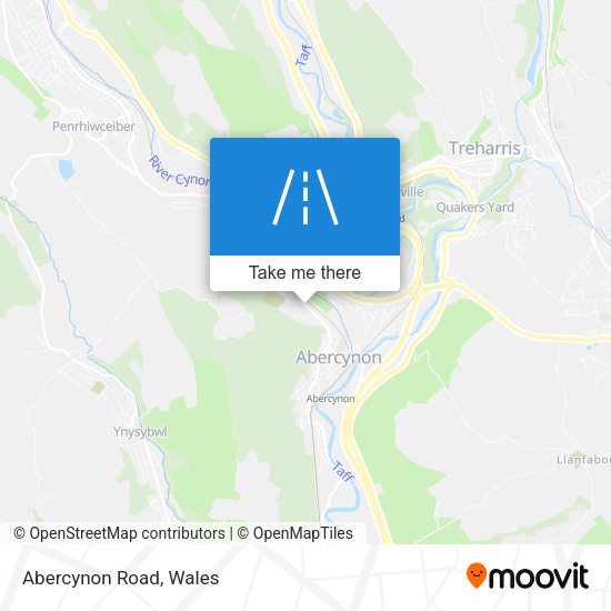 Abercynon Road map