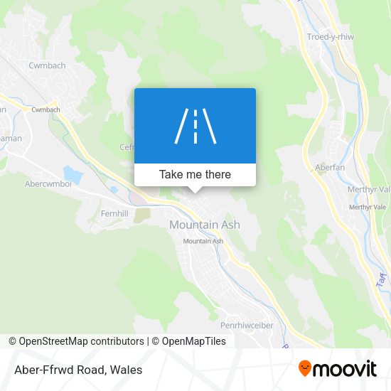 Aber-Ffrwd Road map