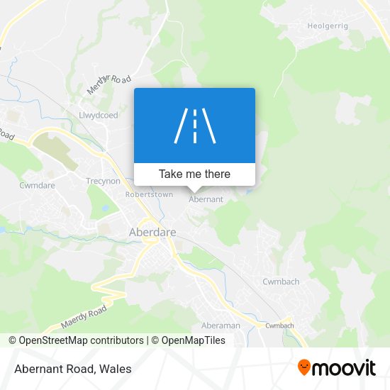 Abernant Road map
