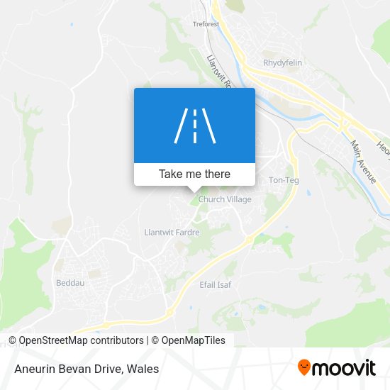 Aneurin Bevan Drive map