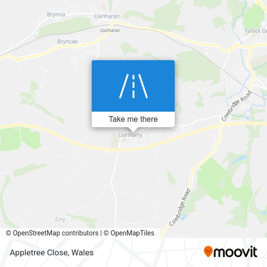Appletree Close map