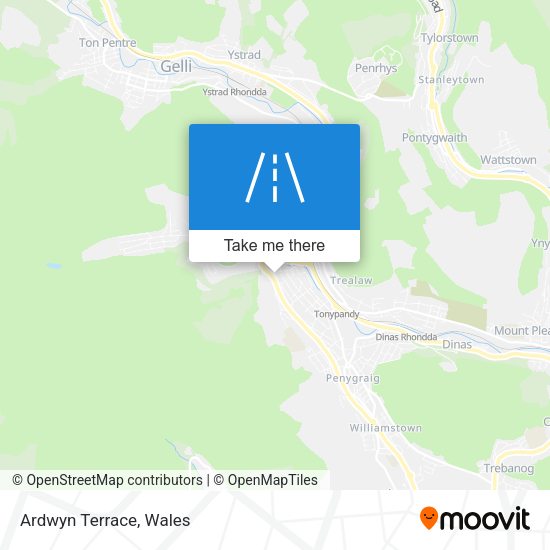 Ardwyn Terrace map