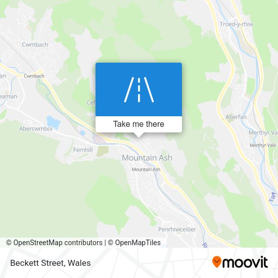 Beckett Street map