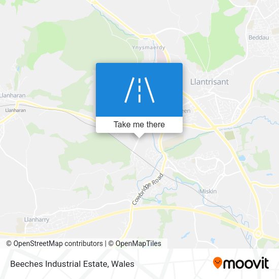 Beeches Industrial Estate map