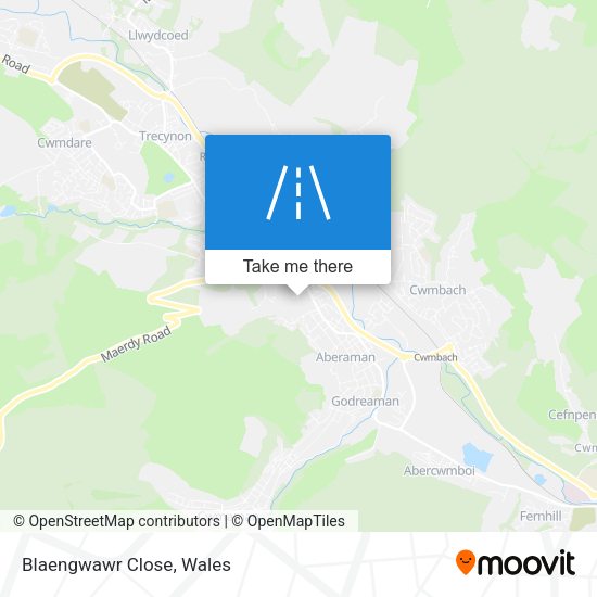 Blaengwawr Close map