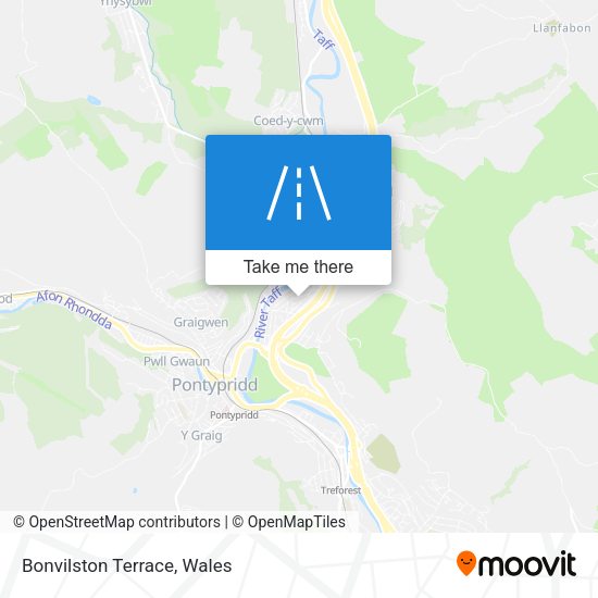 Bonvilston Terrace map