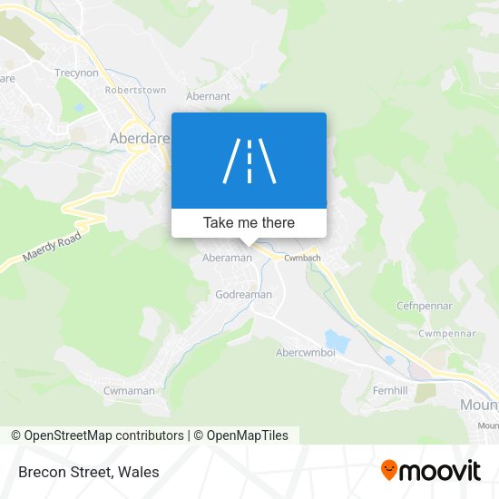 Brecon Street map