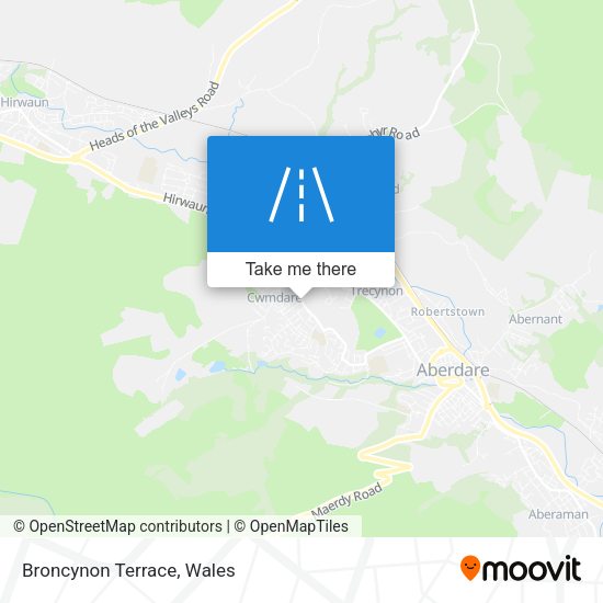 Broncynon Terrace map