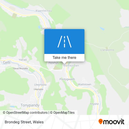 Brondeg Street map