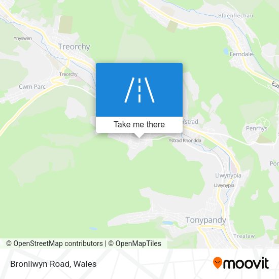 Bronllwyn Road map