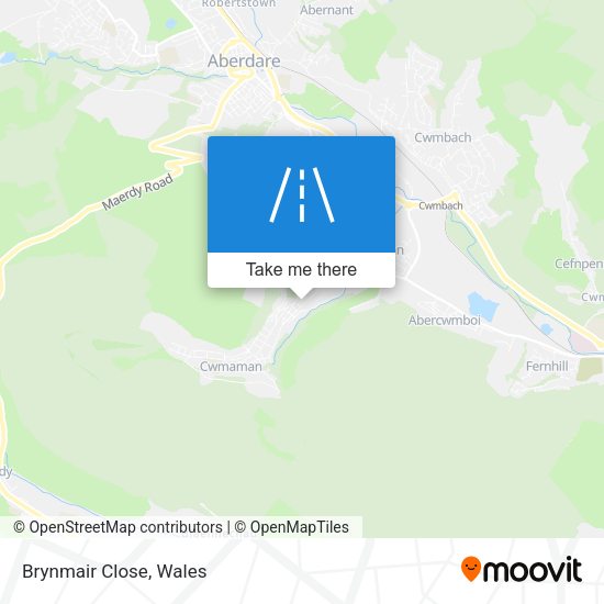 Brynmair Close map