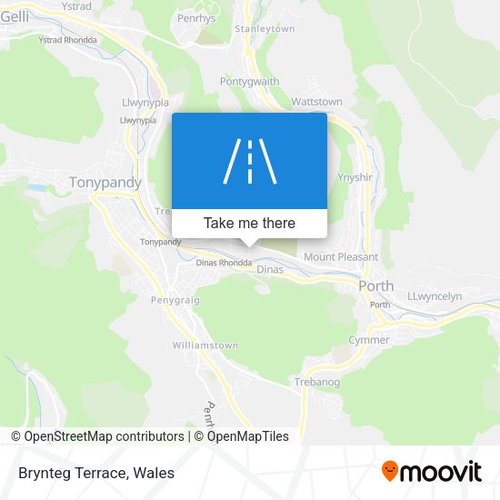 Brynteg Terrace map