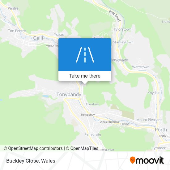 Buckley Close map