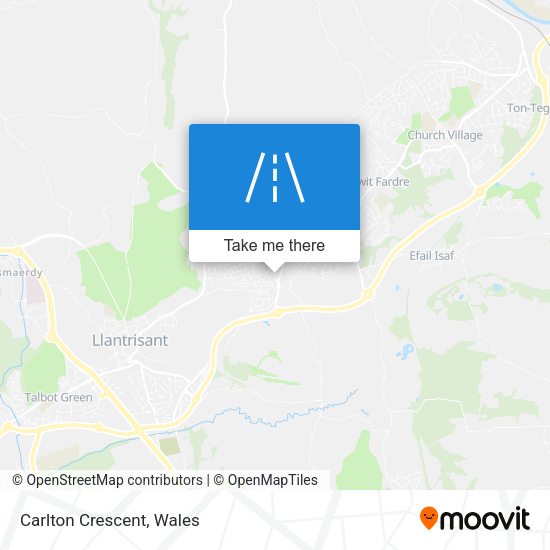 Carlton Crescent map