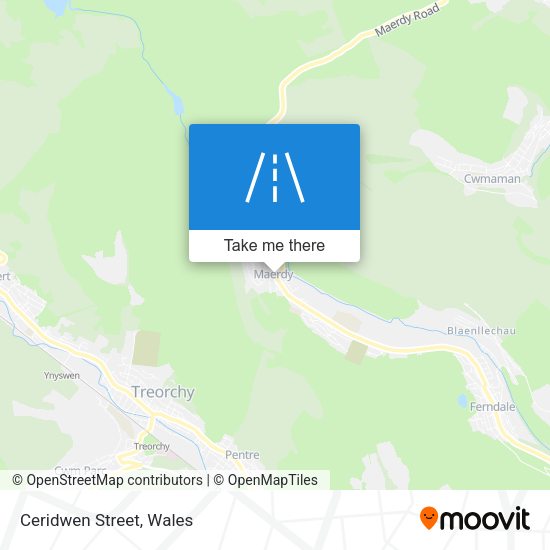 Ceridwen Street map