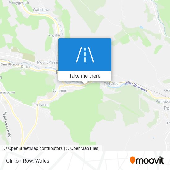 Clifton Row map