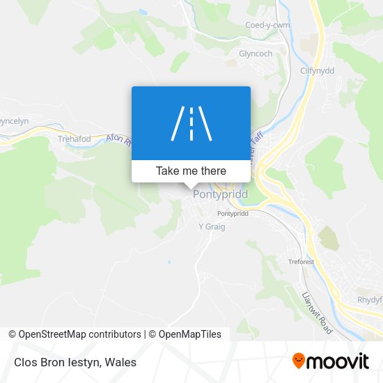 Clos Bron Iestyn map